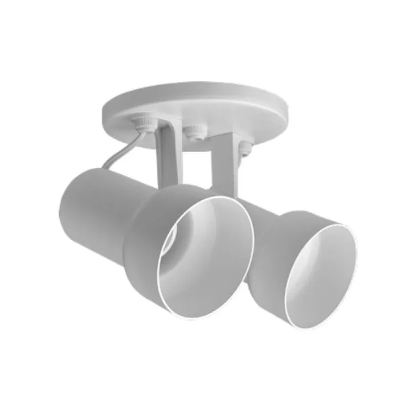 Spot Trilho Injetado Caneco 2XE27 Branco Opl