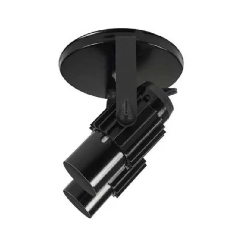 Spot Injetado Aletado 2XE27 Preto Opl