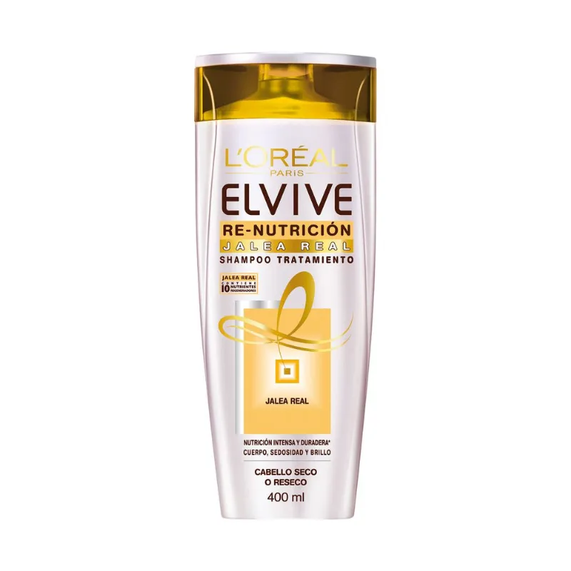 Shampoo Elvive Jalea Real re nutrición 400 cc.