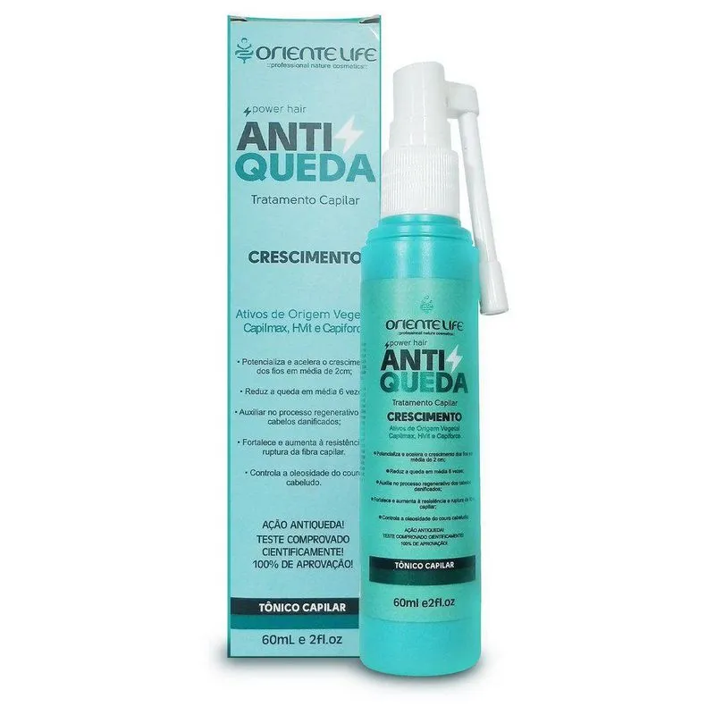 Tônico Antiqueda E Crescimento De Cabelo Oriente Life 60ml