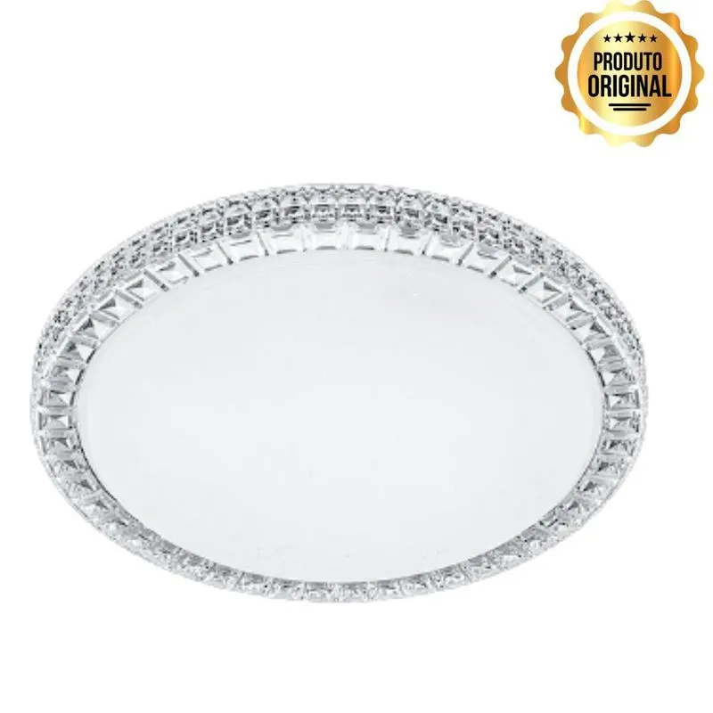 Lustre Plafon Sagitta Redondo Efeito Estrelado 24W Led