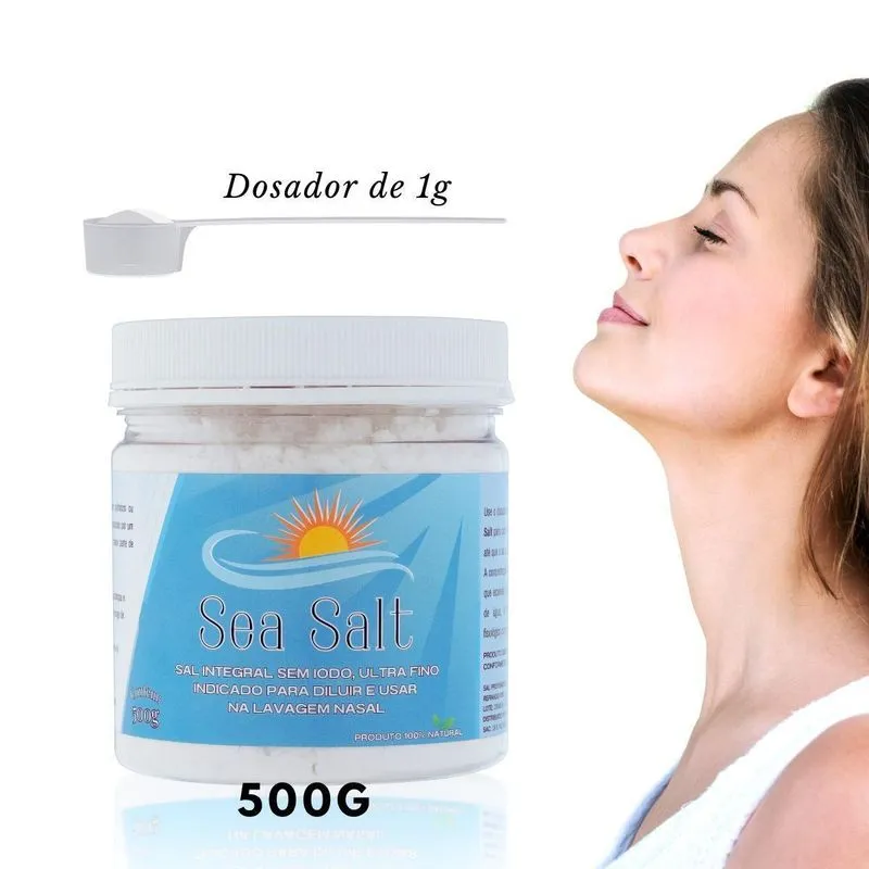 Soro Integral Sem Iodo Para Lavagem Nasal Pó Fino 500mr