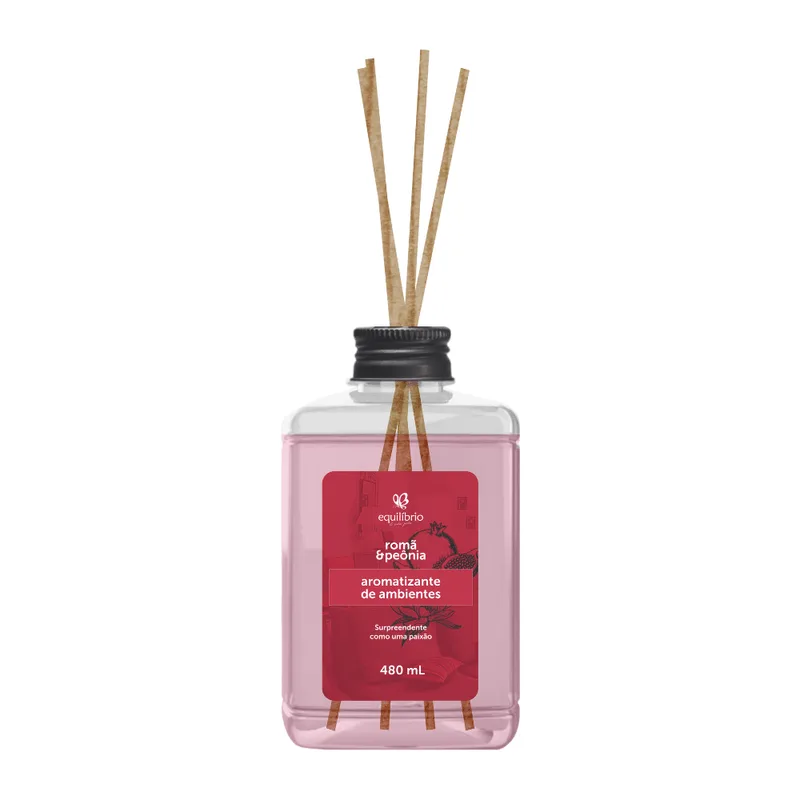 Difusor Romã E Peônia Equilíbrio 480ml Longa Duração