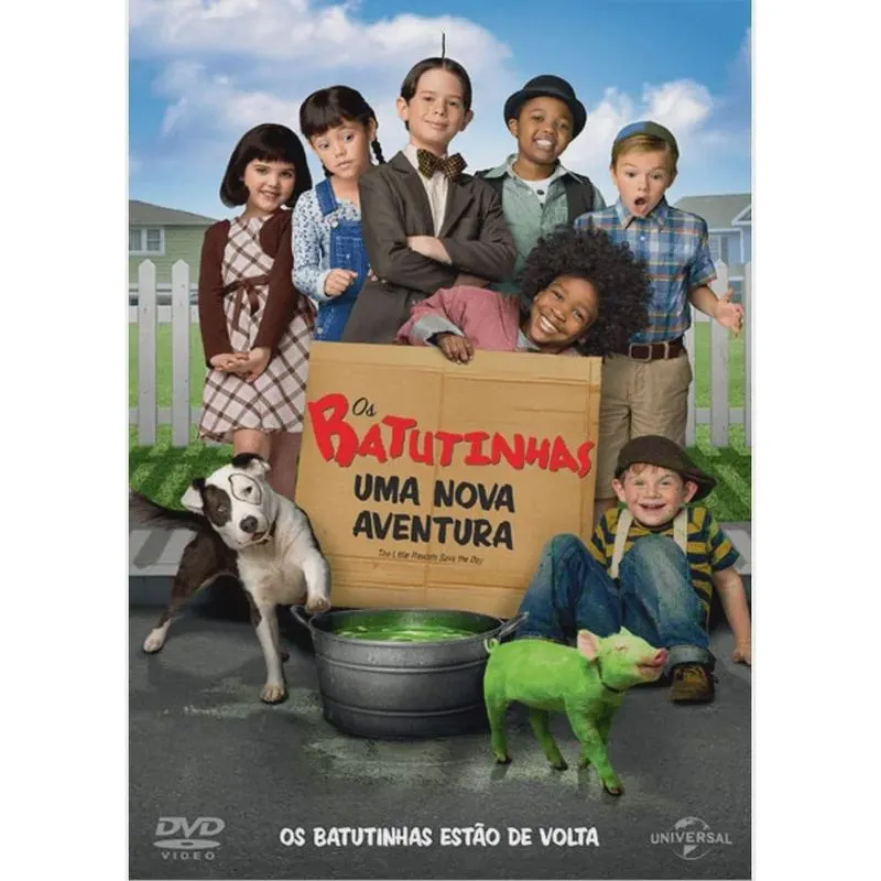 Os batutinhas uma nova aventura dvd original lacrado