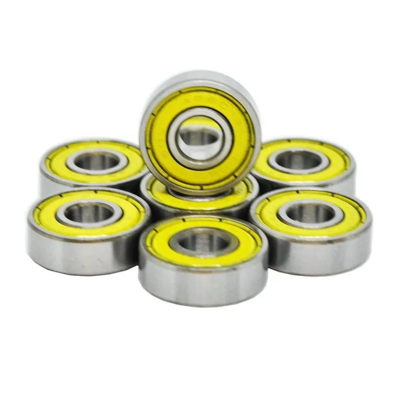 Rolamento Abec 3 Importado Amarelo 608z
