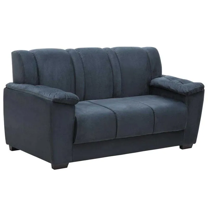 Sofá 3 Lugares Master Roma Em Tecido Suede Veludo