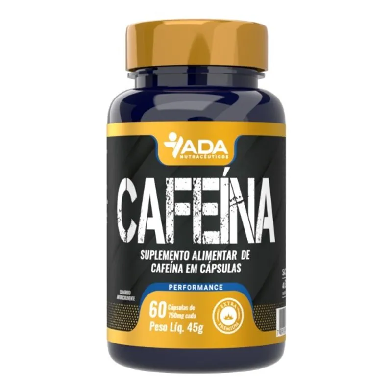 Suplemento Alimentar Cafeína Performance C60 200mg 24g - Ada