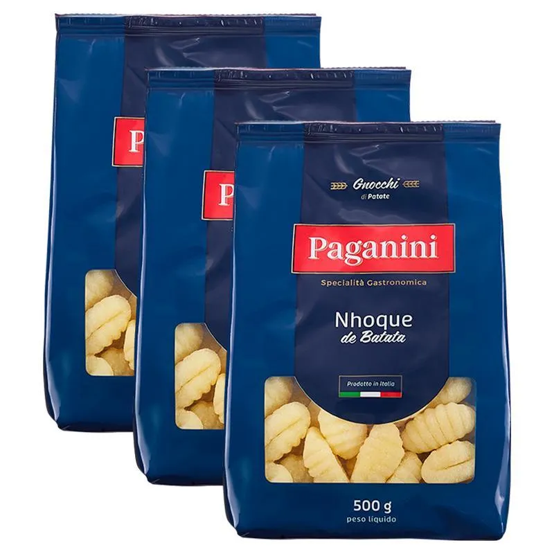 Kit 3x: Nhoque De Batata Paganini 500g