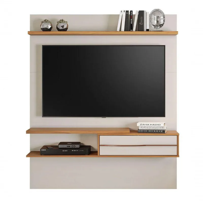 Painel Para Tv Nt 1155 Off White Com Freijó - Notável