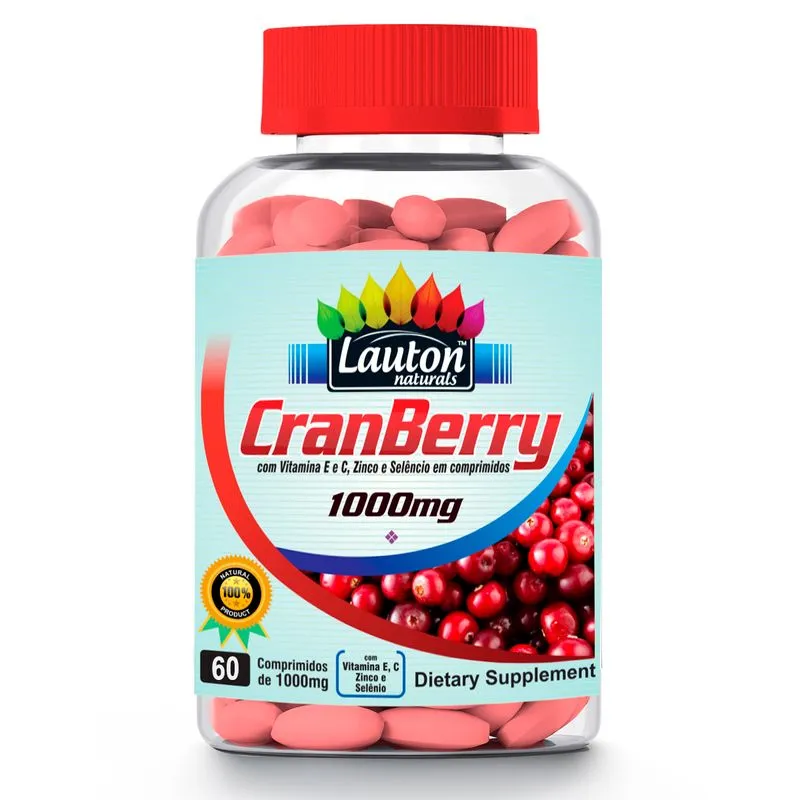 Cranberry 1000mg 60 Caps - Lauton