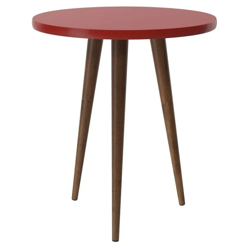 Mesa Lateral Legs Vermelho - Patrimar Móveis