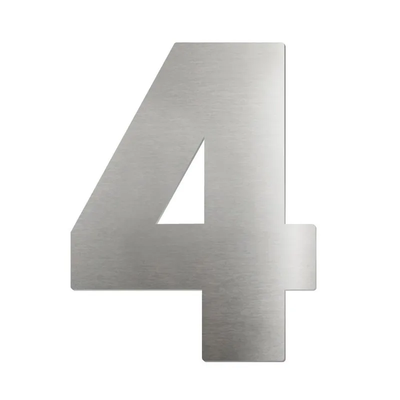 Biotag 4 - Placa De Sinalização Numérica Em Aço Inox