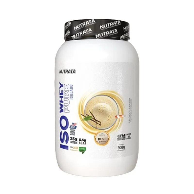 Iso Whey Pure Isolado Baunilha 900g Nutrata