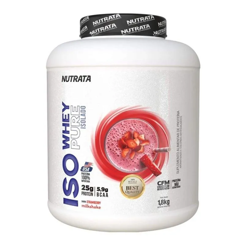Iso whey nutrata 1,8KG - morango