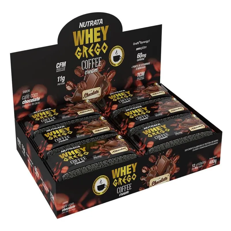 Display Grego Bar Coffee Chocolate Com 12 Barras De 40g