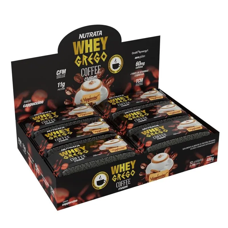 Display Grego Bar Cappuccino Com 12 Barras De 40g