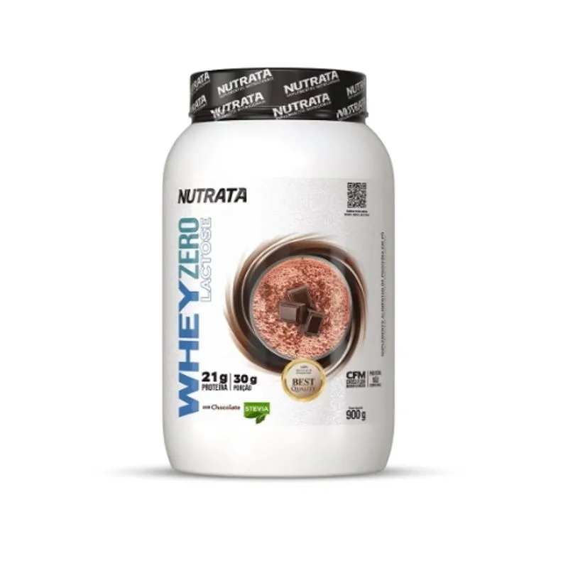 Whey Zero Lactose Chocolate 900g Nutrata