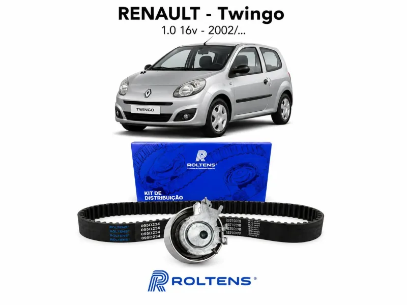 Kit Correia Dentada RENAULT TWINGO 1.0 16V 2002 em diante Roltens KTB321 KS701