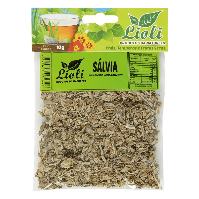 Chá Lioli Produtos da Natureza Sálvia 10g