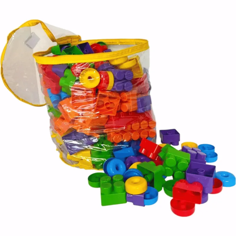 Blocos de Montar Baby com 195 peças - Matrix Brinquedos UNICA
