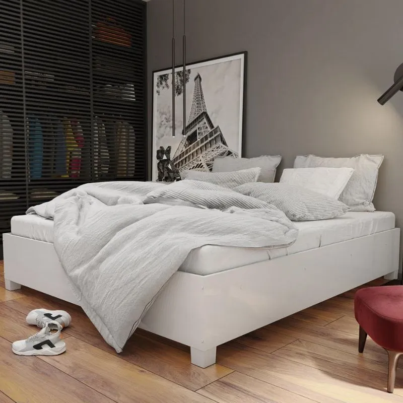 Cama Casal Paula madeira reflorestada Carioca Móveis