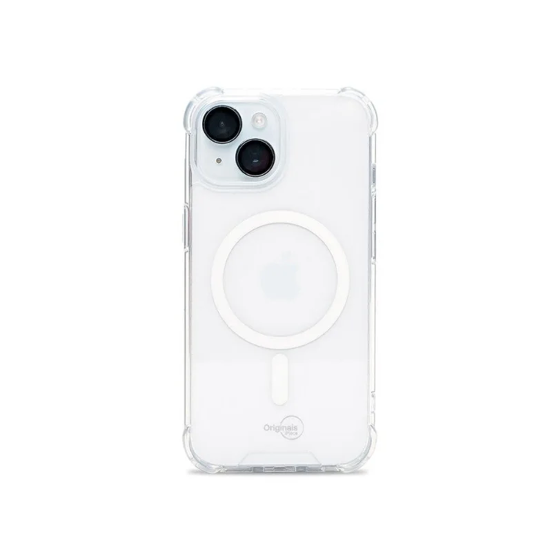 Capa com Carregamento por Indução para iPhone 15, Originais iPlace, Transparente