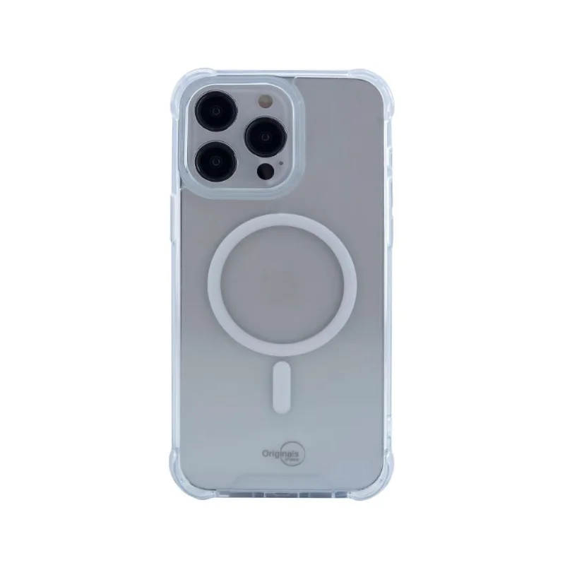 Capa com Carregamento por Indução para iPhone 15 Pro, Originais iPlace, Transparente