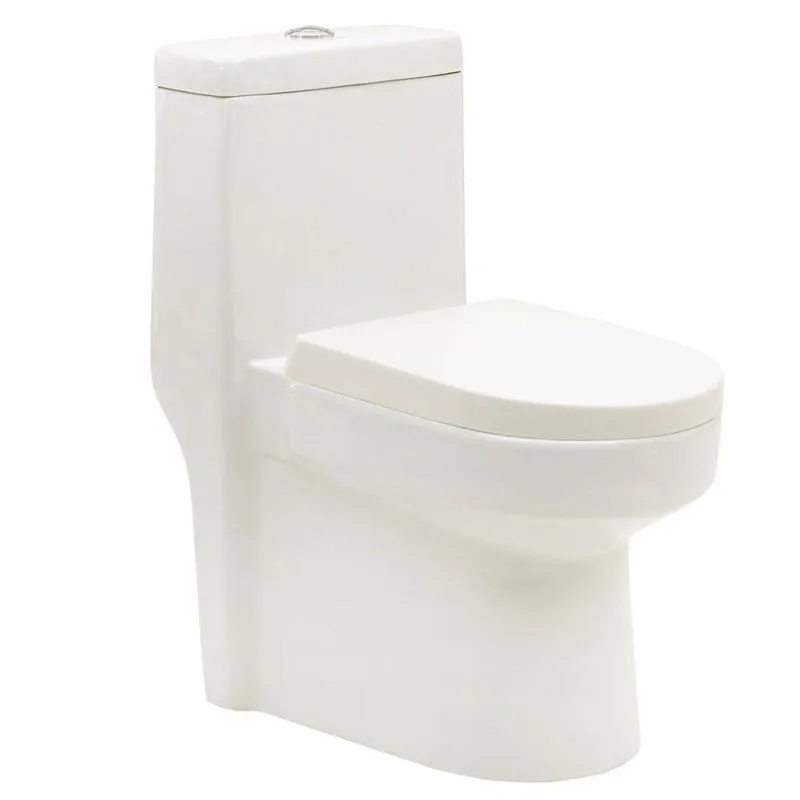 Kit Vaso Sanitário Monobloco Modaza Chiare 07, 3 A 6 Litros Branco