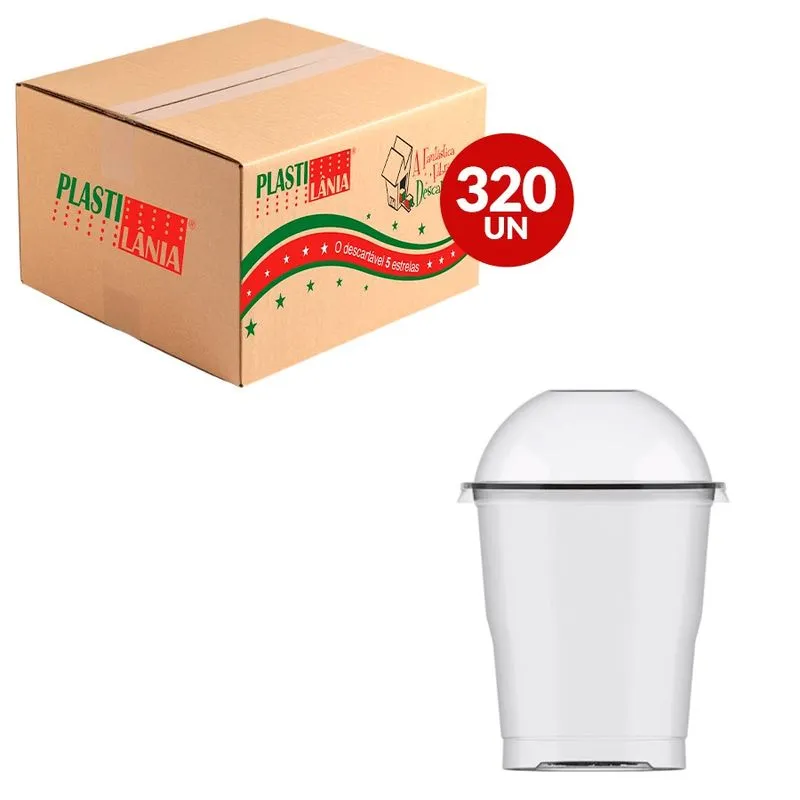 Copo Crystal Bello Com Tampa Bolha 200ml 320un (1622) PLASTILÂNIA COPO CRYSTAL BELLO 200ML C.TP BOLHA 20UN 1622 PLASTILANIA CX 16.0