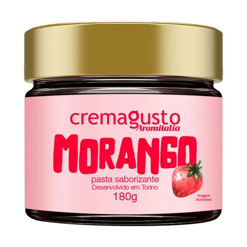 Pasta Saborizante Morango 180g CREMAGUSTO AROMITALIA CREME MORANGO CG707080 180G AROMITALIA