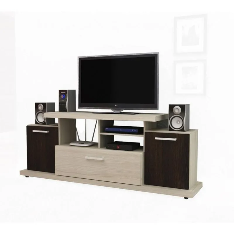 Rack Tecno Mobili R1456 2 Portas Fresno/Tabaco