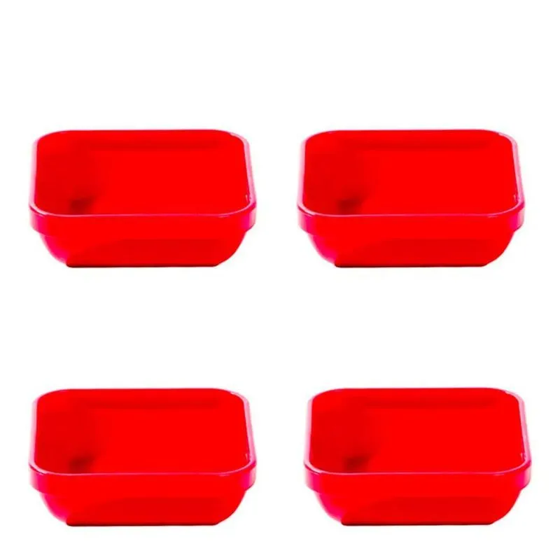 Conjunto De Travessa Cheff 250ml 4 Peças Vermelho Em Polipropileno Linha Tropical Vem