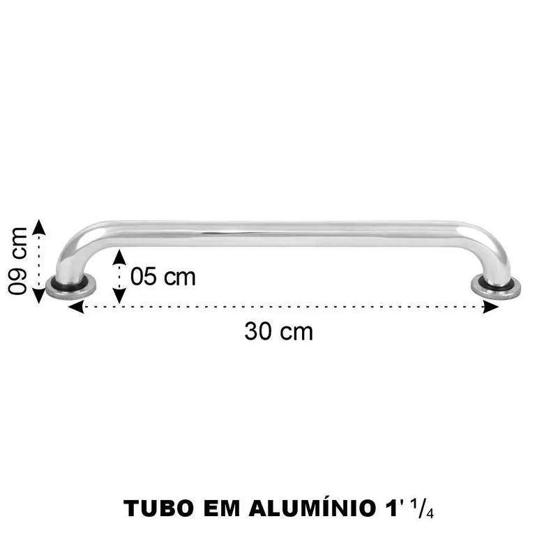 Barra De Apoio Para Portador De Necessidade 30 Cm