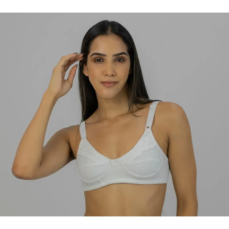 Sutiã Amamentação DelRio 40518 Cotton Branco