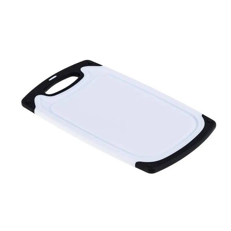 Tábua de corte 25x15 em polipropileno Branco e Preto cod. 5103