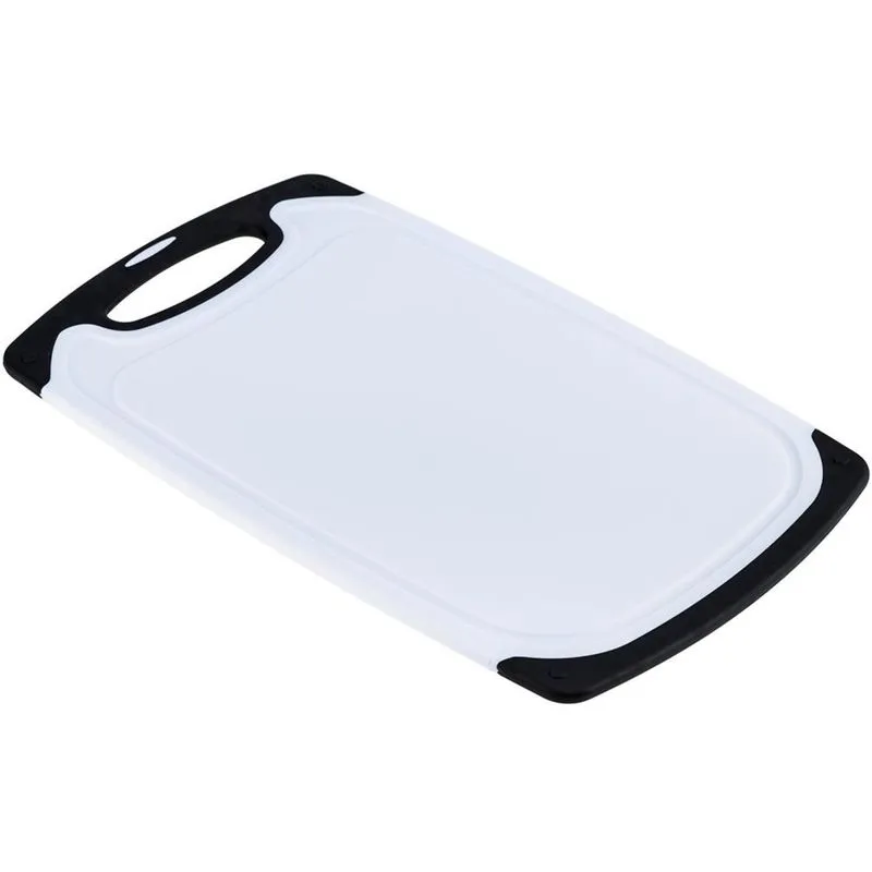 Tábua de corte 40x24 em polipropileno Branco e Preto cod. 5105