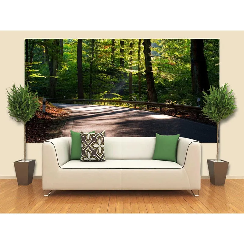 Papel De Parede Paisagem De Florestas 0025(2.50X1.50M)