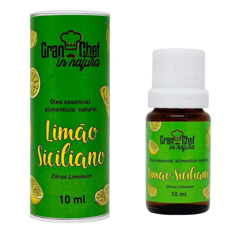 Óleo Essencial Natural de Limão Siciliano 10ml GRAN CHEF