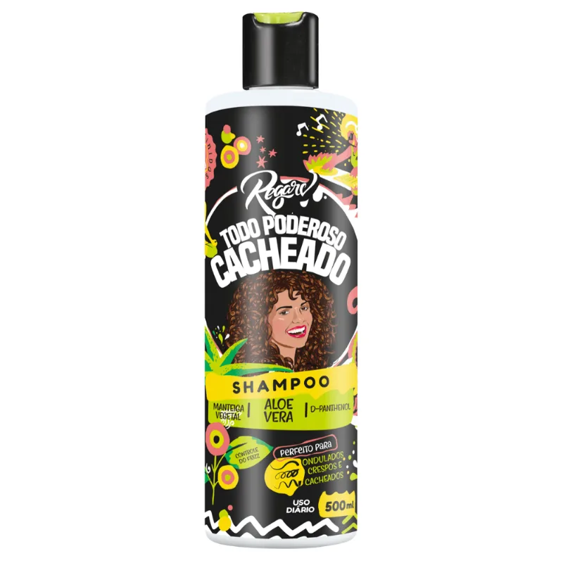SHAMPOO TODO PODEROSO CACHEADO CONTROLE DE FRIZZ COM ALOE VERA 500ML