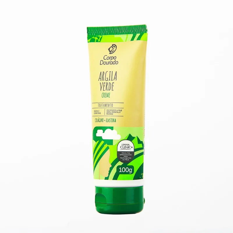 ARGILA CREME VERDE FACIAL E CORPORAL BISNAGA 100G