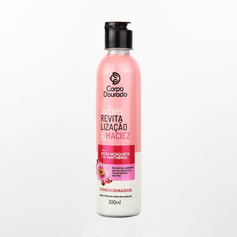 CONDICIONADOR VIBES REVITALIZAÇÃO & MACIEZ COM ROSA MOSQUETA E D-PHANTENOL 300ML