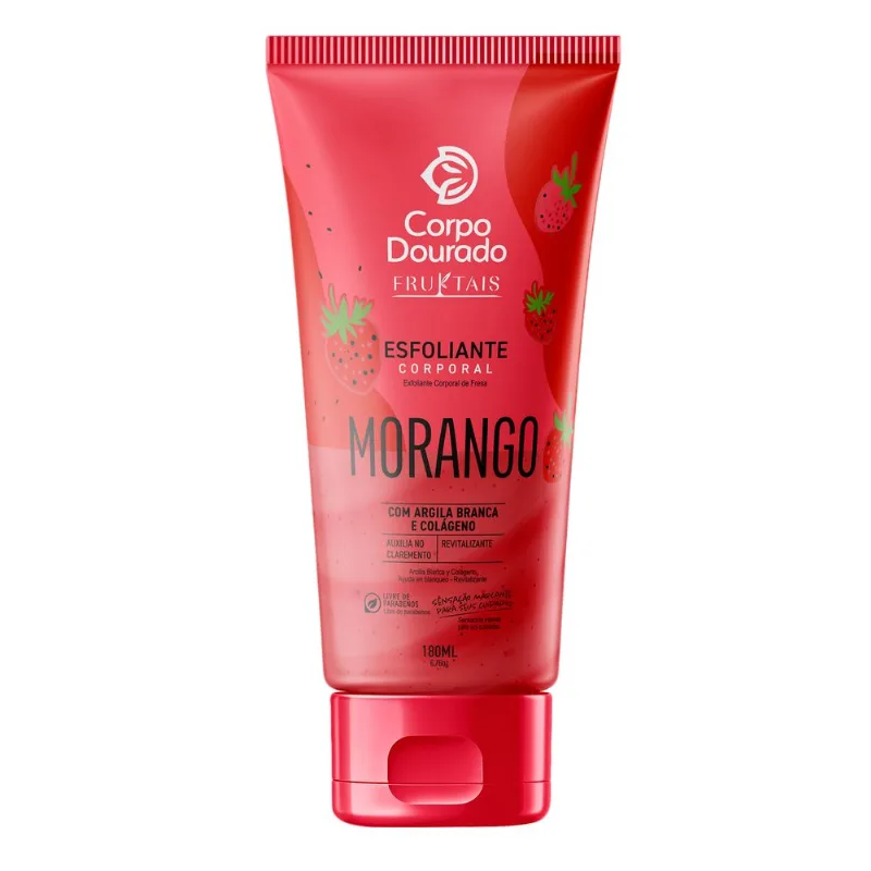 ESFOLIANTE CORPORAL FRUKTAIS MORANGO E COLAGENO BISNAGA 180ml
