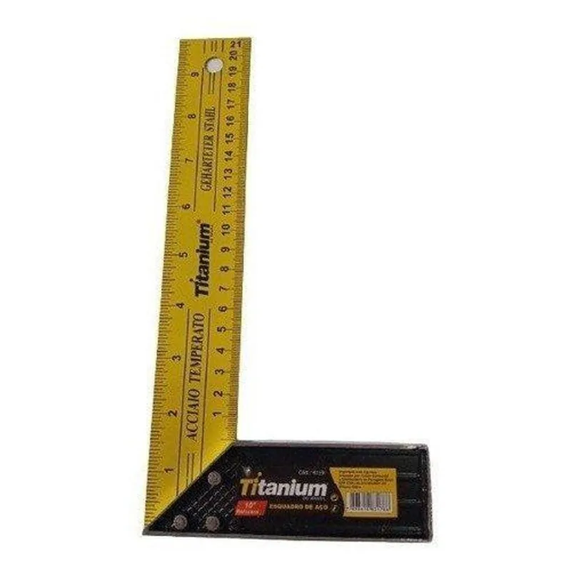 Esquadro De Aço 10 Pol. 04159 - Titanium
