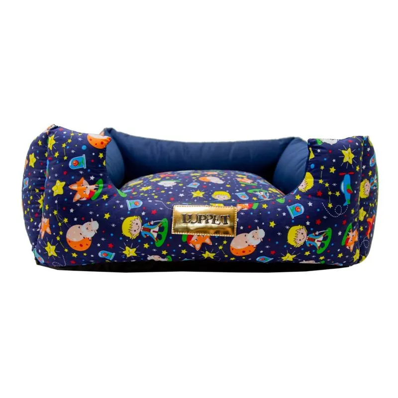 Cama Quadrada para Cachorro ou Gato Luppet Luxo Pequeno Príncipe G