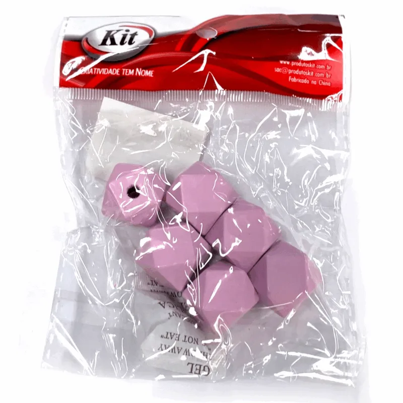CONTA MADEIRA CANDY 16X16MM C-16 LAVANDA CLARO ÚNICA