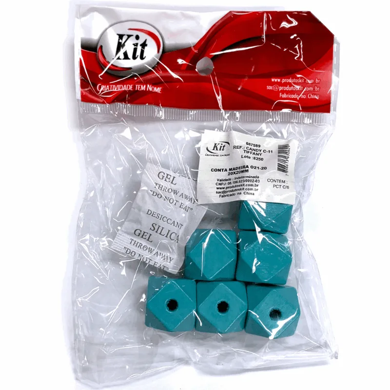 CONTA MADEIRA CANDY 16X16MM C 11 TIFFANY