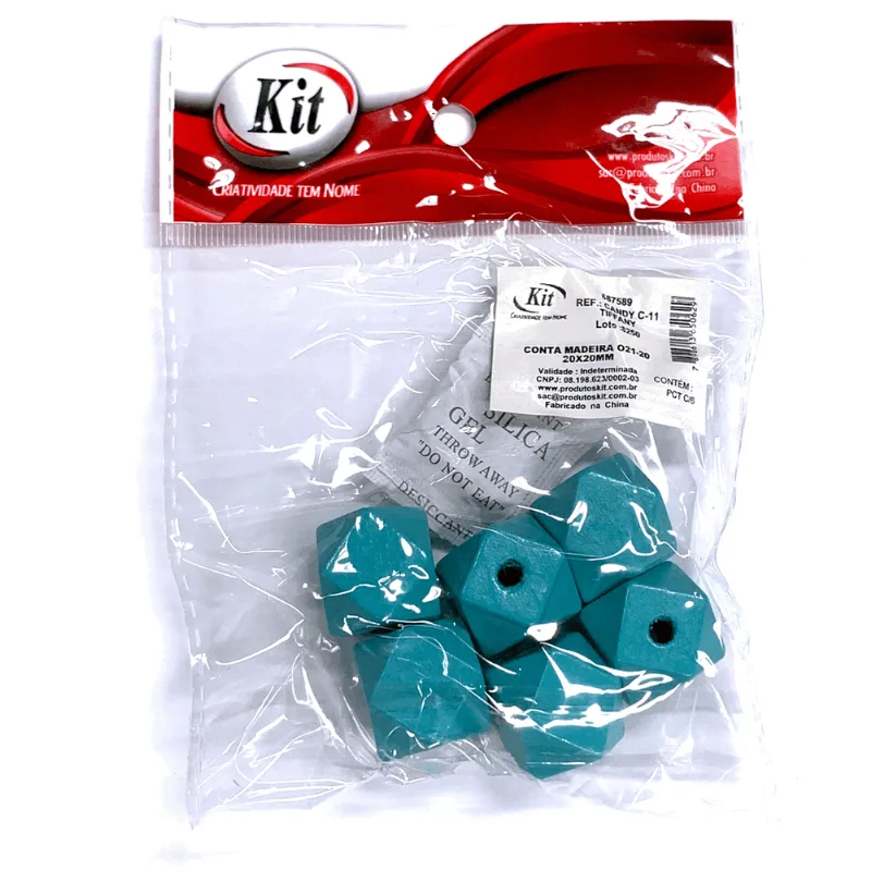 CONTA MADEIRA CANDY 20X20MM C 11 TIFFANY