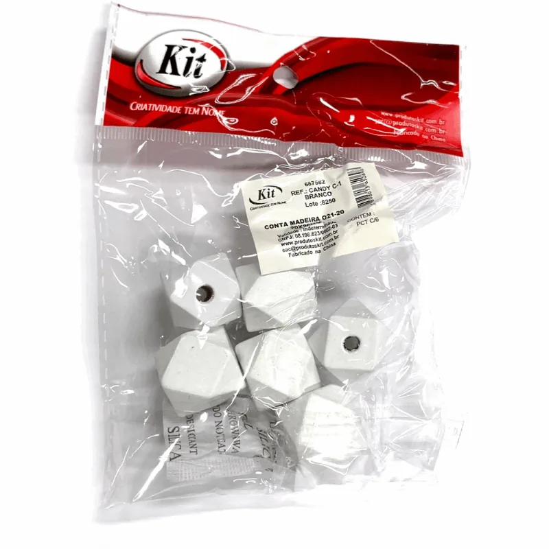 CONTA MADEIRA CANDY 20X20MM C 1 BRANCO