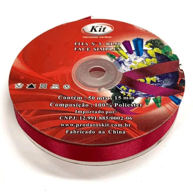 FITA CETIM 50MTS N.02 11MM 72 PINK ESCURO PINK ESCURO 72