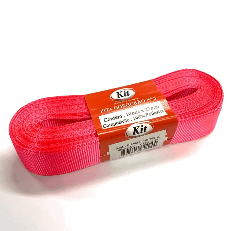 FITA GORGURAO N.05 22MM ROSA NEON 159